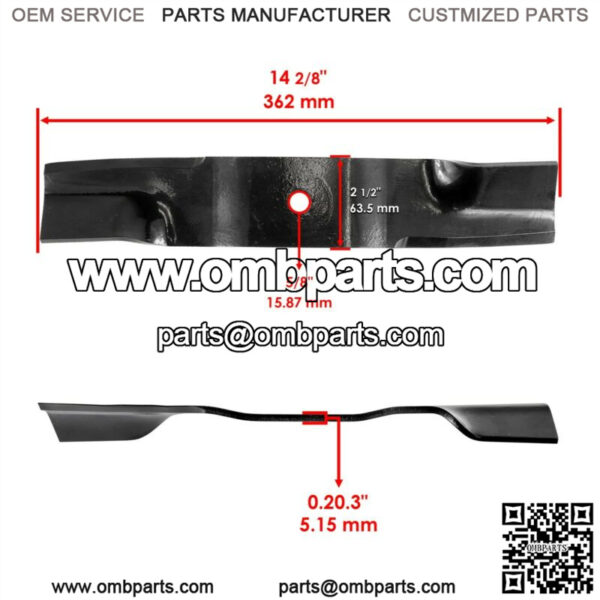 3 Set 42" Deck Blade for Bad Boy 038-4221-00 038-4226-00 038422100 038422600 - Image 2