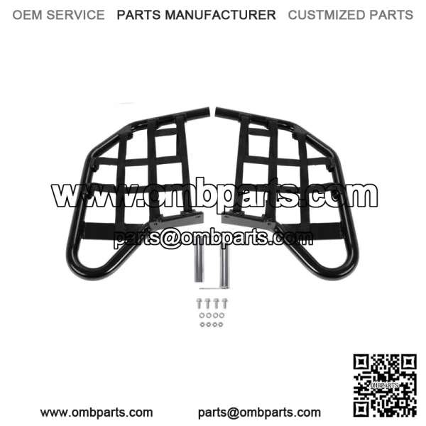 Aluminum Nerf Bars Foot Guard Pegs For Yamaha 700 YFM 700 YFM700 Black (For: More than one vehicle)