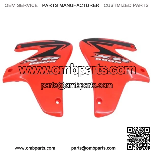 Radiator Shroud Set XR650 R 00-07 OEM Left Right Plastic Honda red