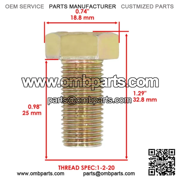 1-800531 3213-1 1-513435 E513435 3290-450 Deck Blade Bolt For Exmark For Toro - Image 2