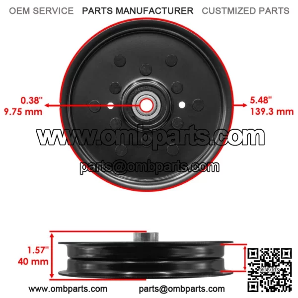 07352400 D28050 07300112 Deck Flat Idler Pulley For Ariens For Gravely - Image 2