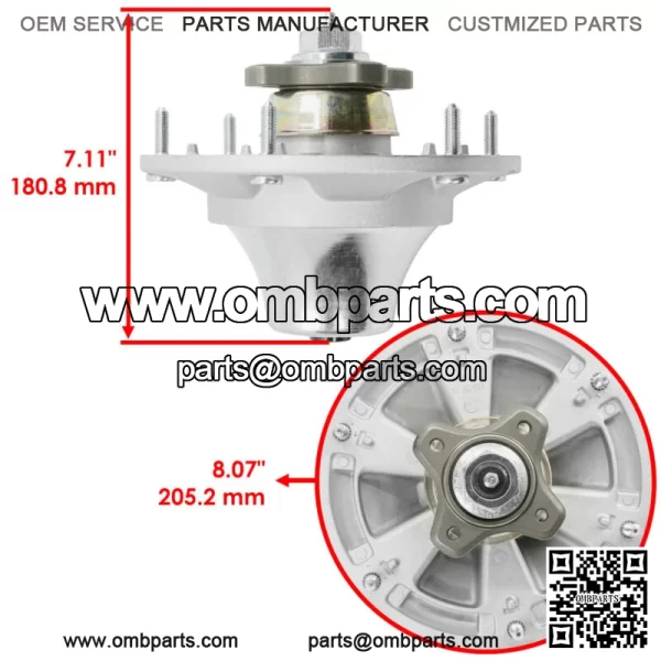 48" Deck Spindle Blade Kit For John Deere Z510 Z710 Z7810 Z820 Z910 Z915 Z920 - Image 2