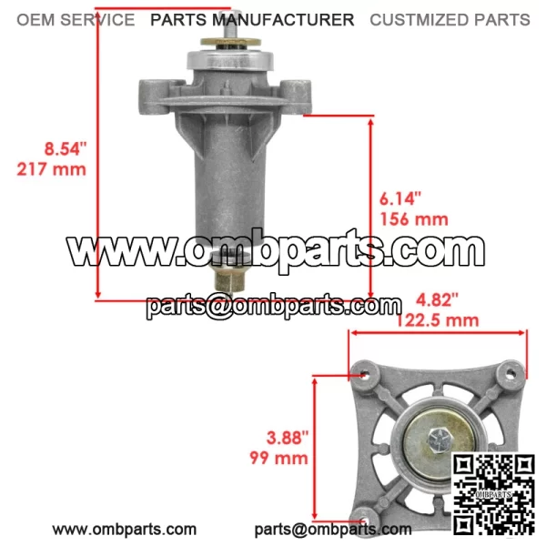 30" Deck Spindle & Blade Kit For Husqvarna RZ3016 For Poulan Pro 301ZX - Image 2