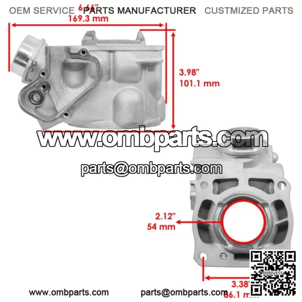 Complete Cylinder For Yamaha YZ125 2007-2022 1C3-11311-21-00 - Image 2