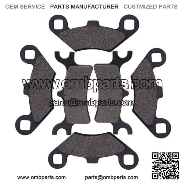 Front Rear Brake Pads for Polaris Sportsman 500 HO 4X4 2003-2009 ATV (For: Polaris)