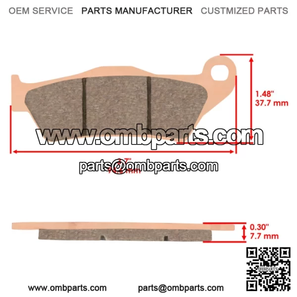 Front Rear Brake Pads for Yamaha YZF-R125 YZFR125 2008-2018  MT125 2014-2019 - Image 3