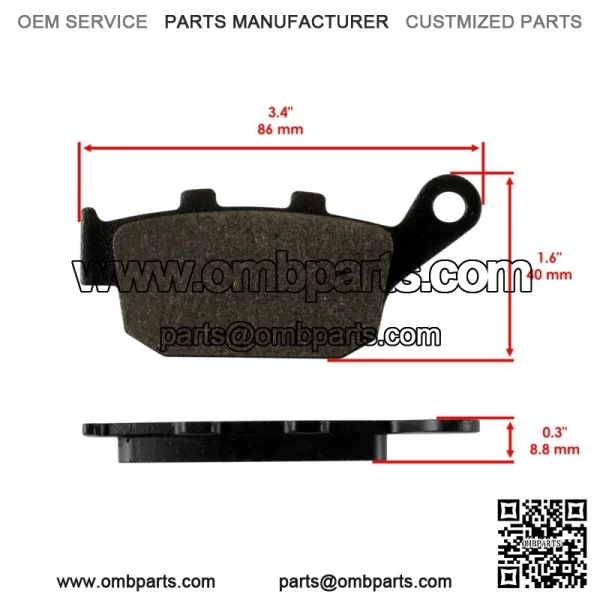 Front And Rear Brake Pads For Suzuki GSX250R 2018-2020 / GSX250R ABS 2019-2023 - Image 2
