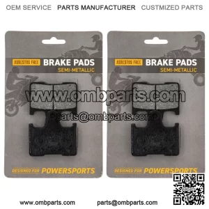 Brake Pad Set for Yamaha RX1 RS Vector Venture Rear Semi-Metallic 2 Pack (For: Yamaha)