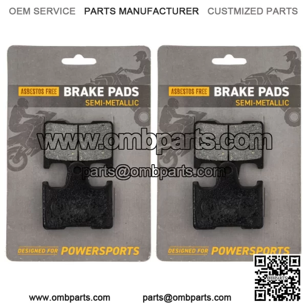 Brake Pad Set for Yamaha RX1 RS Vector Venture Rear Semi-Metallic 2 Pack (For: Yamaha)