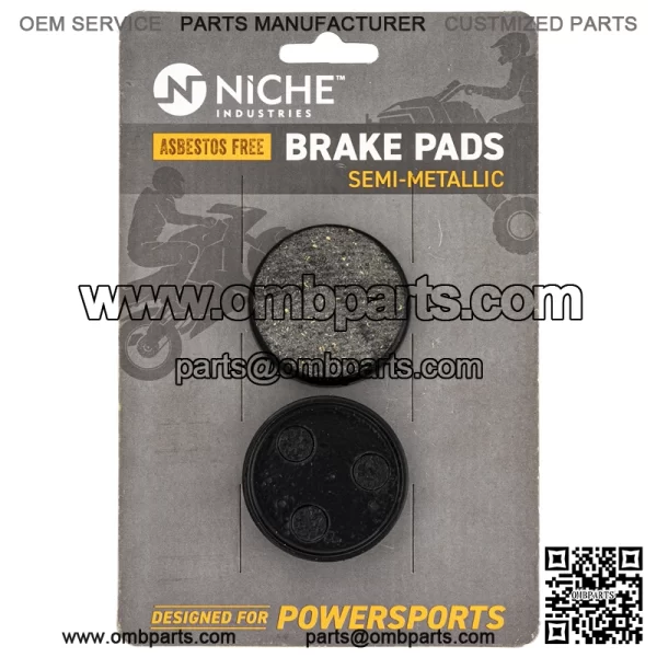 Brake Pad Set for Yamaha VK540 Phazer Venture Ovation Rear Semi-Metallic (For: Yamaha)