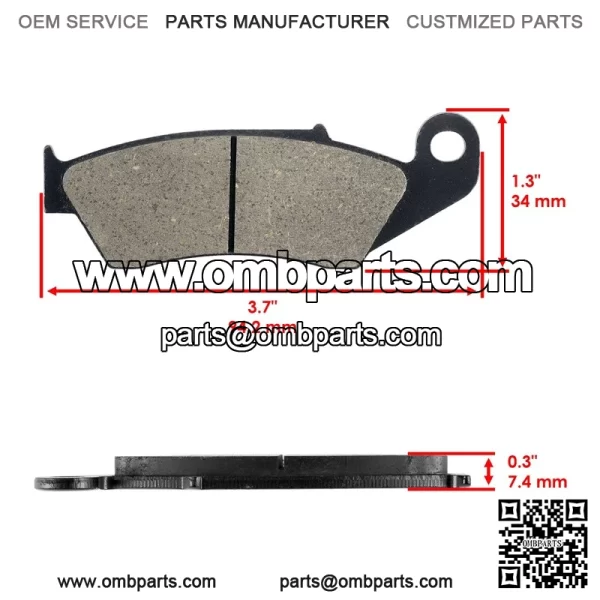 Front and Rear Brake Pads for Kawasaki KX250 KX250X KX450X 2021-2025 - Image 3