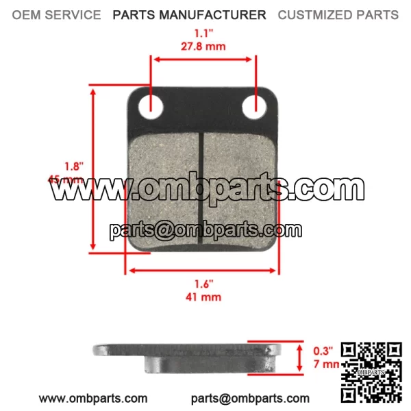 Front Brake Pads and Rear Brake Shoes for Suzuki DR200SE DR 200SE 2015-2020 - Image 2