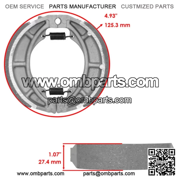 Front Brake Pads and Rear Brake Shoes for Suzuki DR200SE DR 200SE 2015-2020 - Image 3