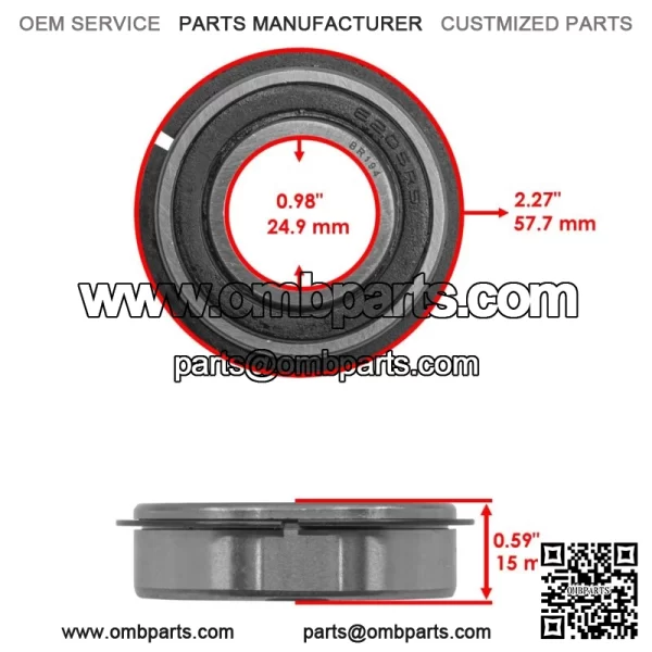 59219000 07147800 07100212 07100205 Front Caster Wheel Bearings For Ariens - Image 2