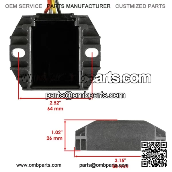 Stator    egulator  ectifier  or  amaha  FZ450  004  005  006  007  008  009-13 - Image 3