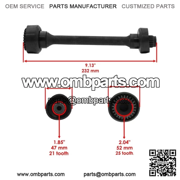 Rear  ifferential  /  ropeller  rive  haft  or  amaha  rizzly  60  FM660F  3-08 - Image 4