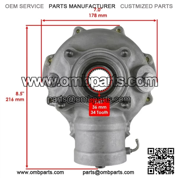 Rear  ifferential  or  onda  ancher  20  RX420FE  WD  lectric  hift  007-2013 - Image 2