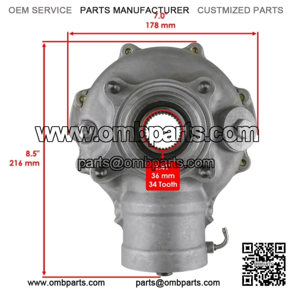 Rear  ifferential    rop  haft  or  onda  ancher  20  RX420FM  x4  007-2013 - Image 2