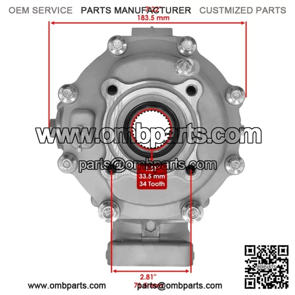 Rear  ifferential  or  onda  portrax  50  RX250EX  001-07  1300-HN6-010 - Image 2