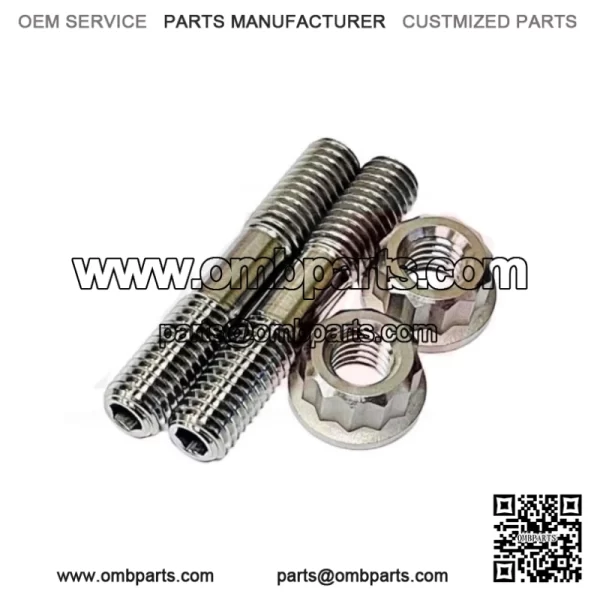 YFZ450  FZ  50  i  xhaust  tuds  olt  eavy  uty  itanium  ead  ipe  tud  olt  it