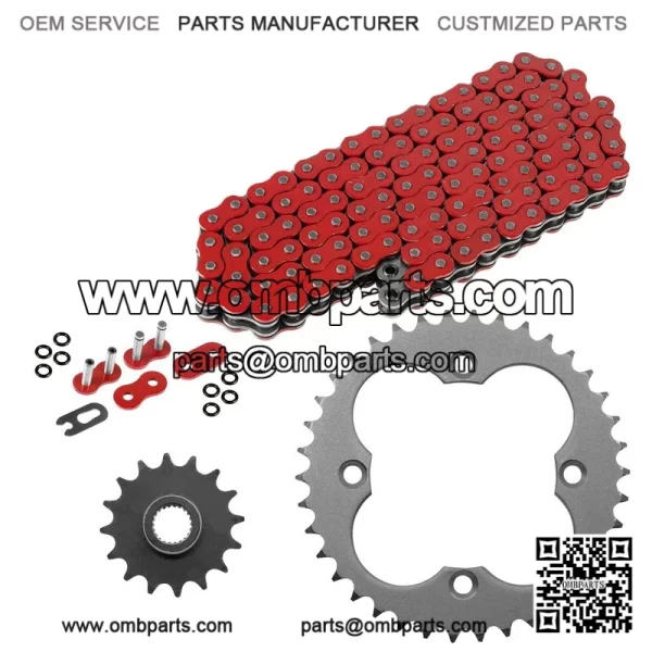 Red  -Ring  rive  hain    prockets  it  or  onda  RX450R  portrax  50  004  005