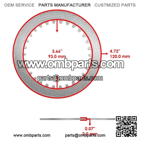 Clutch  riction  /  teel  lates    asket  it  or  awasaki  250SL  R250  014-2018 - Image 4