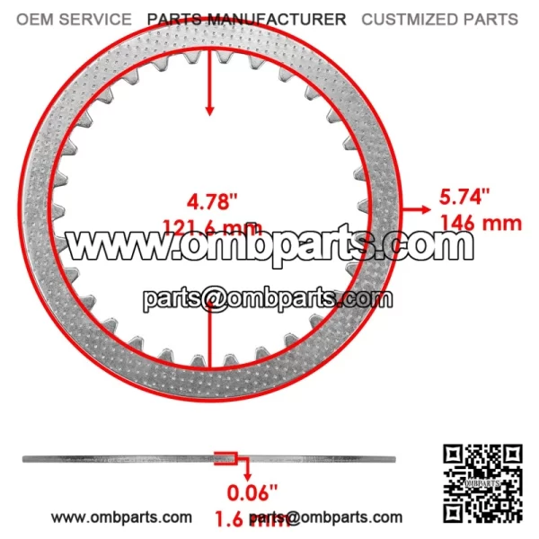 Clutch  riction  nd  teel  lates  or  uzuki  M250  996-2005 - Image 3