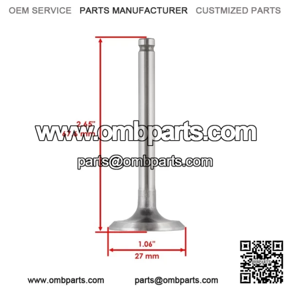 Cylinder  ead  ntake    xhaust  alve  it  or  awasaki  ule  510  AF620A  994-98 - Image 3
