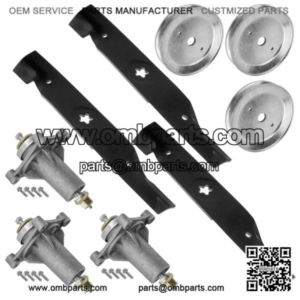 48"  eck  pindle    ulley  lade  or  usqvarna  S148X  T21548  TH24K48  TA24V48 - Image 5