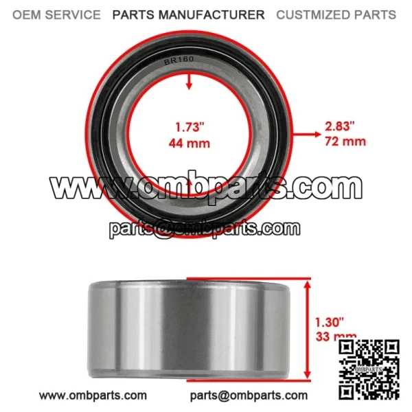 DAC447233-2RS  AC447233  AC4472W  ouble  ow  ubber  ealed  all  earings  4x72x33 - Image 2