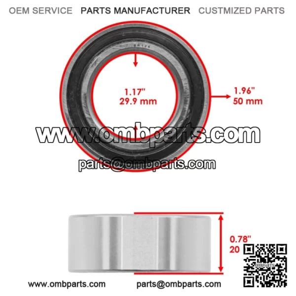 DE0678CS/2-2RS  AC30500020  E0678CS12  ouble  ow  all  earings  ealed  0x50x20 - Image 2