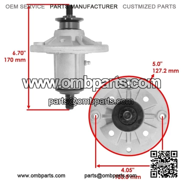 38"  eck  pindle  /Pulley    lade  or  ohn  eere  300  M137483  151720  153118 - Image 2